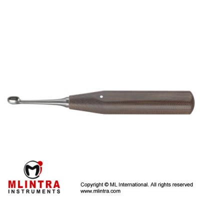 FiberGrip™ Volkmann Bone Curette Oval - Fig. 000 Stainless Steel, 18.5 cm - 7 1/4"